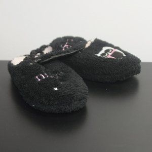 Night Owl Black slippers + Eye Mask